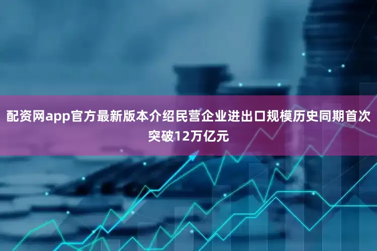 配资网app官方最新版本介绍民营企业进出口规模历史同期首次突破12万亿元