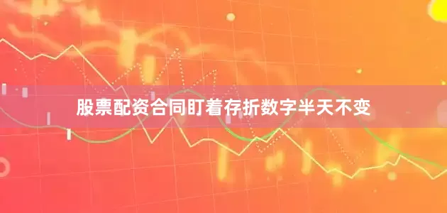 股票配资合同盯着存折数字半天不变